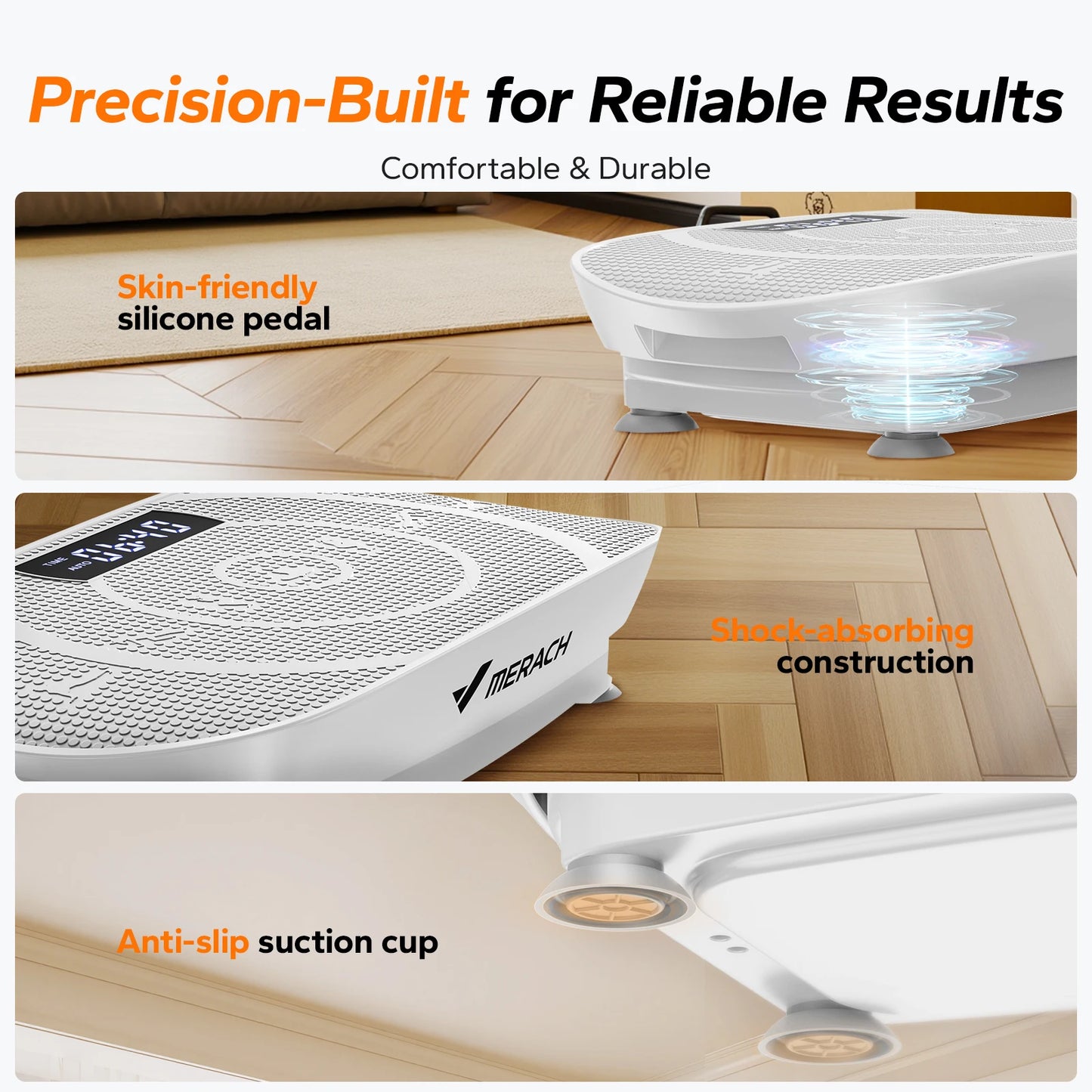 Fitness Vibration Platform with Bluetooth and Silicone Pedal | Full Body Exercise Machine for Women – Lymphatic Drainage and Weight Loss