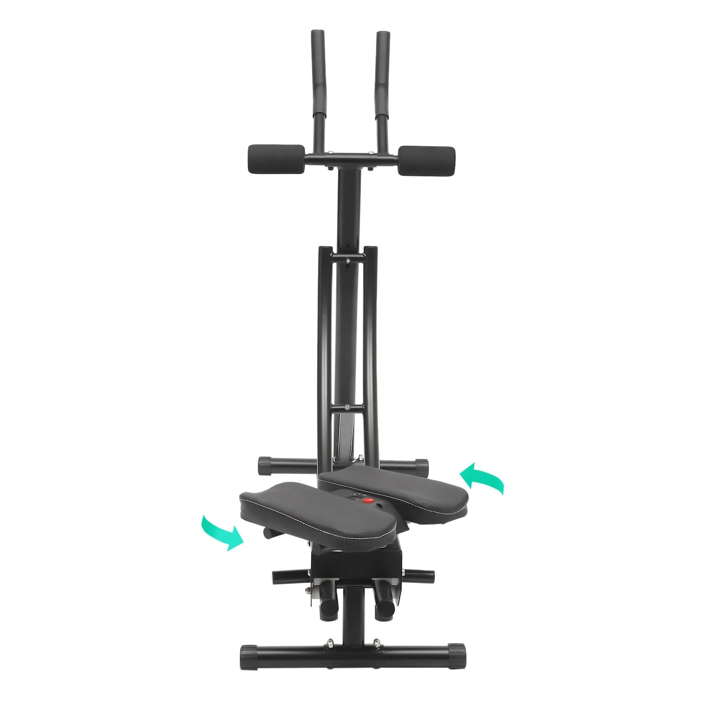 Foldable Abdominal Machine with LED Display – 0-180° Adjustable Core Trainer | Carbon Steel and Black ABS Foam