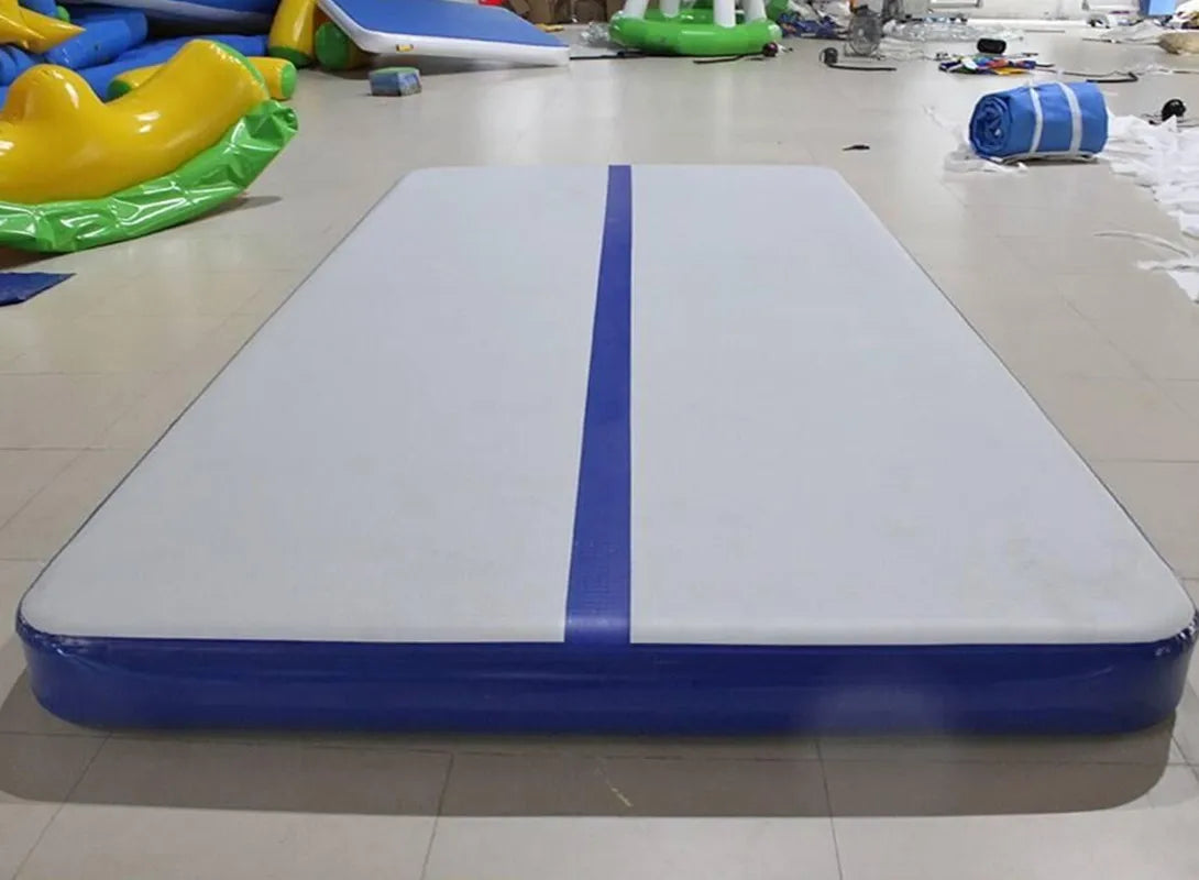 Inflatable Air Track Mat 8x2m 9x2m 10x2m for Gymnastics, Parkour, and Acrobatic Training | Electric Pump Included