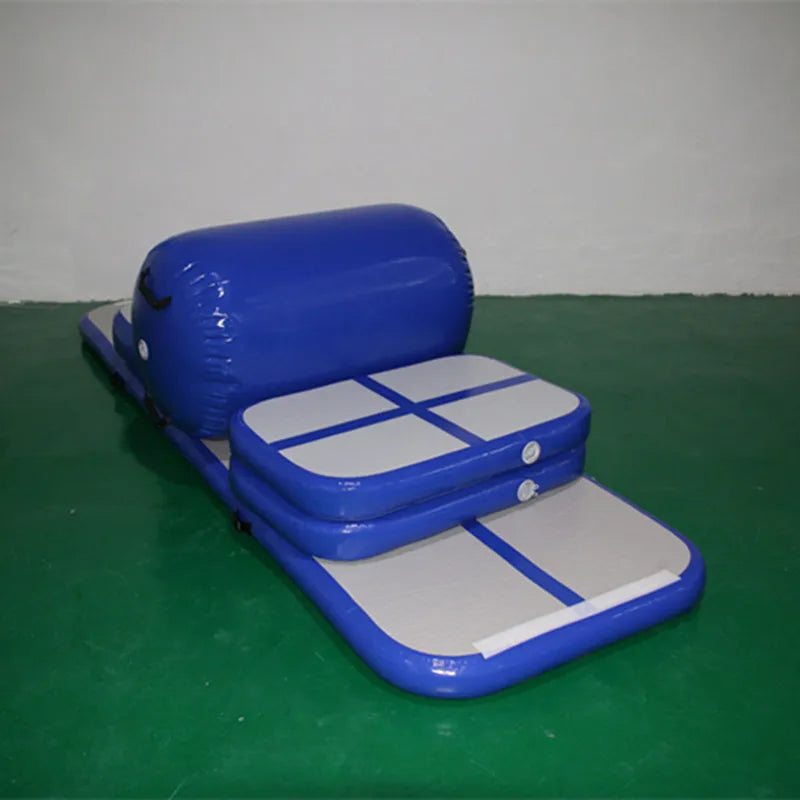 Set 6 Pieces Inflatable Air Track Gymnastic Mats with Pump