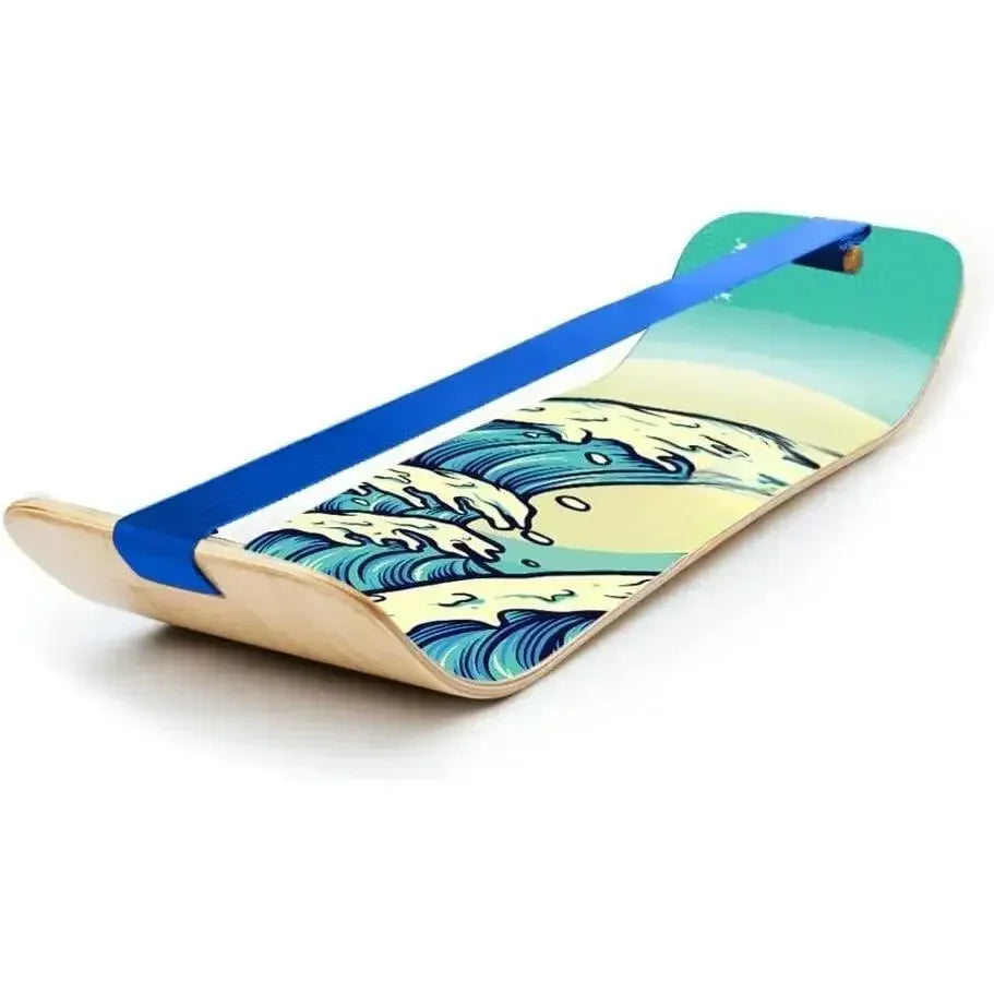 SlackBoard – GiBoard Balance Board for Kids and Adults | Slackline Balance Trainer for Core Training at Home or in the Gym