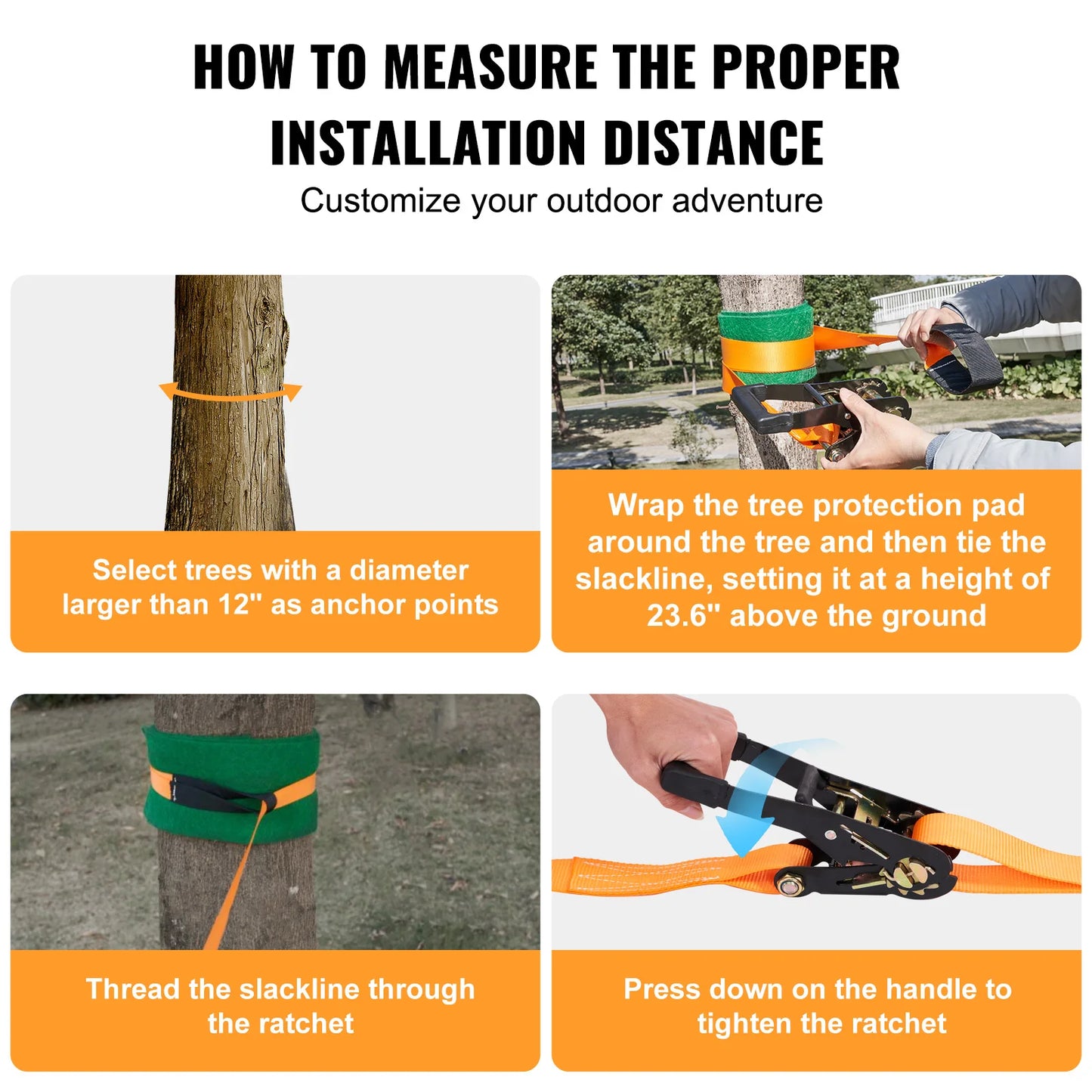 🌟 Complete Slackline Kit – Fun and Balance for Kids and Adults