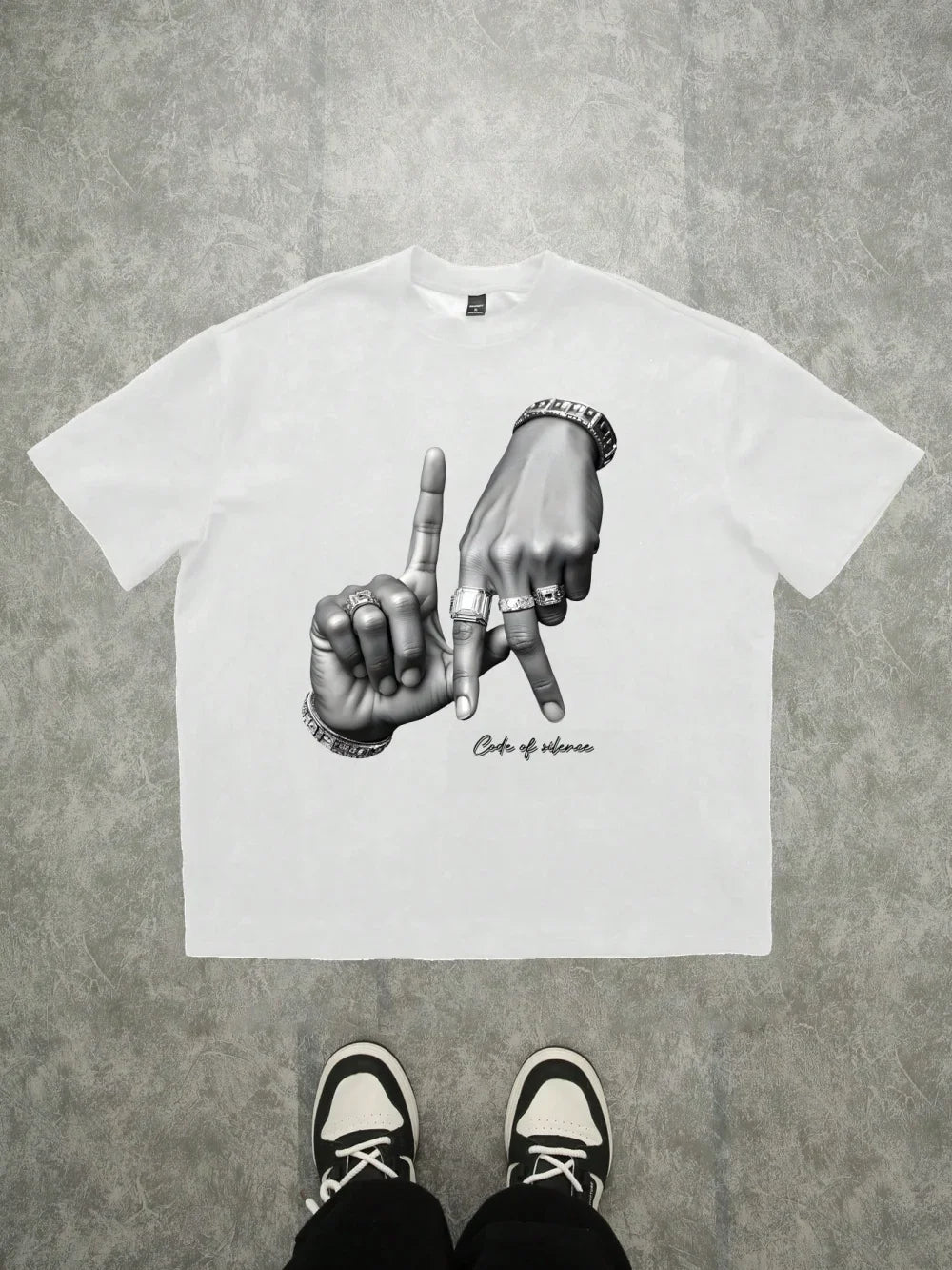Los Angeles Hand Gesture” Urban T-Shirt – Street Style, 100% Cotton, and Summer Comfort