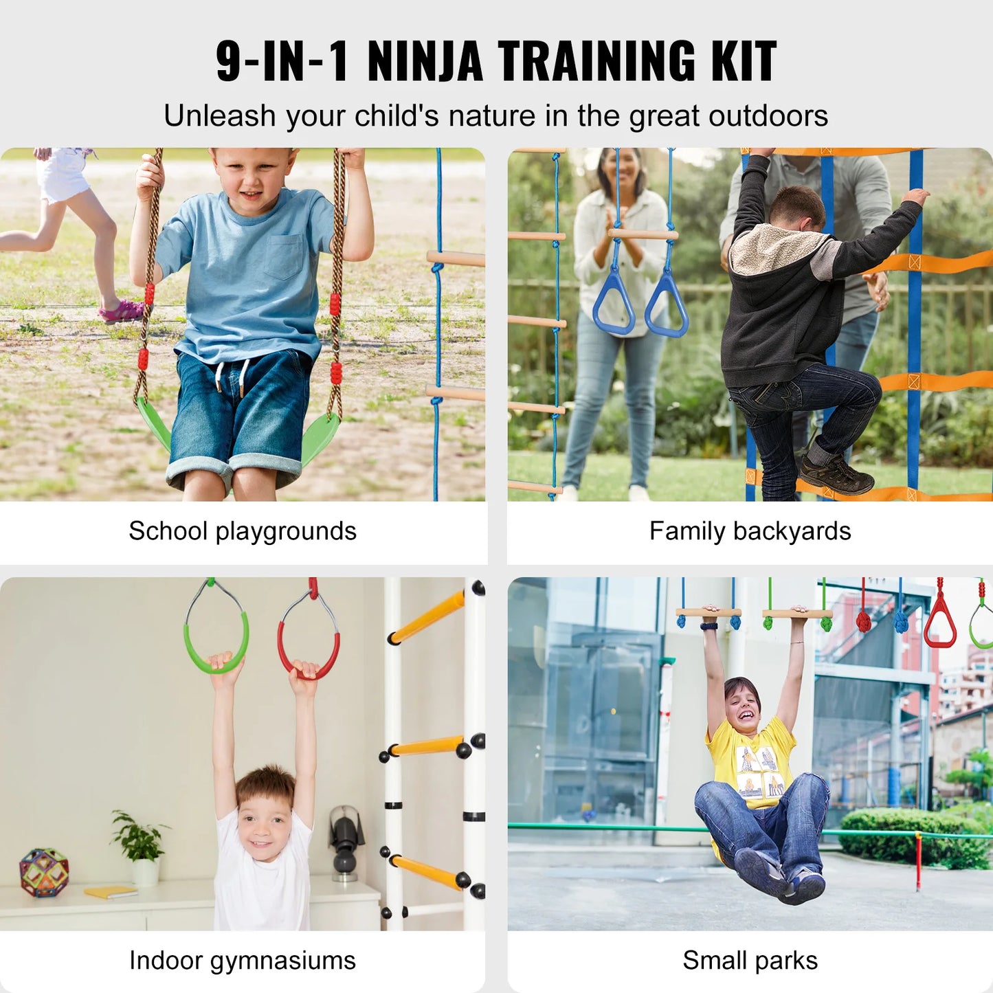 🏆 Ninja Warrior Obstacle Course – Adventure Course for Kids and Families