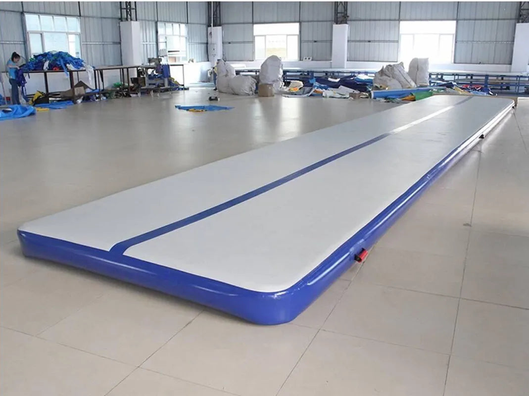 Inflatable Air Track Mat 8x2m 9x2m 10x2m for Gymnastics, Parkour, and Acrobatic Training | Electric Pump Included