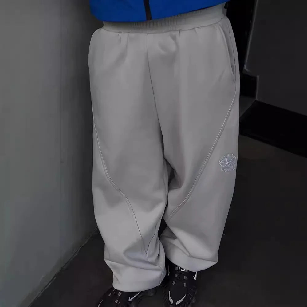 Y2K Wide Leg Pants - Hip Hop Streetwear for Parkour