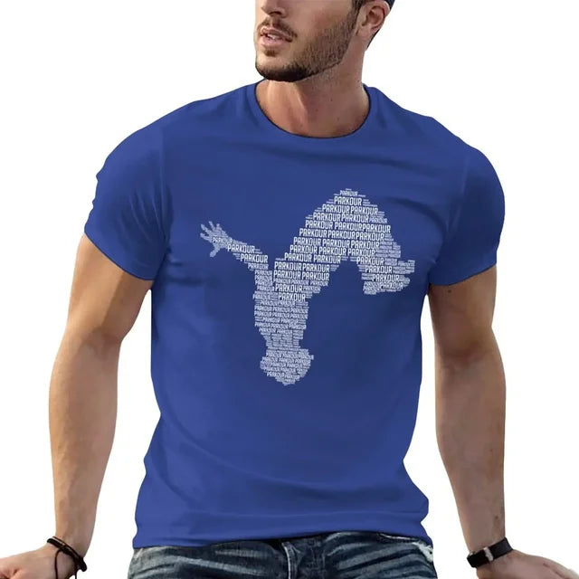 Parkour Oversized T-Shirt with Back Flip Silhouette