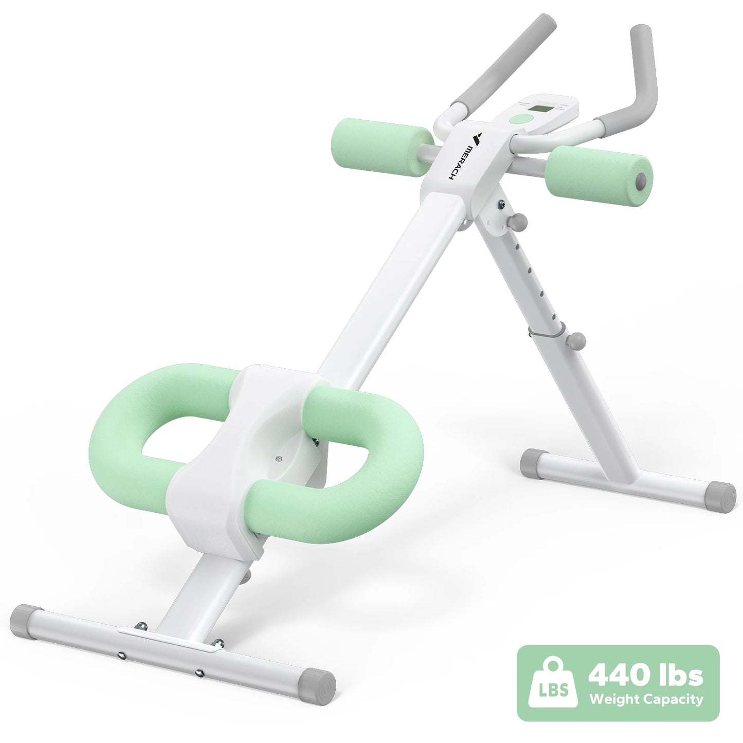 Adjustable Foldable Abdominal Machine with Knee Protection | Core Fitness Trainer for Home or Gym