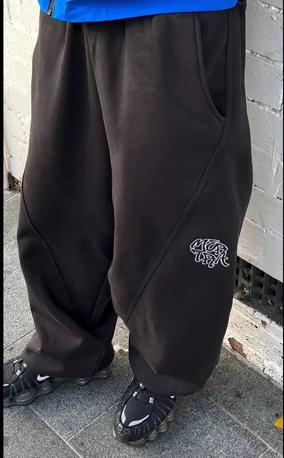 Y2K Wide Leg Pants - Hip Hop Streetwear for Parkour
