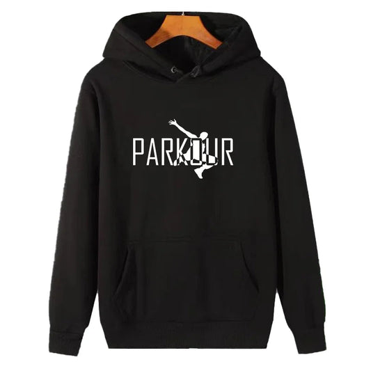 Parkour Printed Hooded Sweatshirt - High Quality