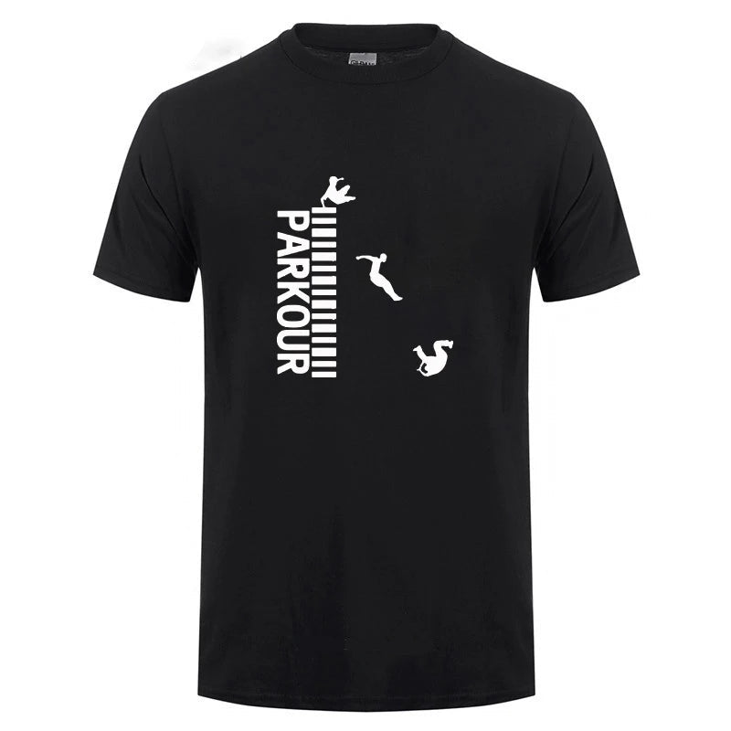 Camiseta de parkour para hombres, mujeres y niños: ropa informal
