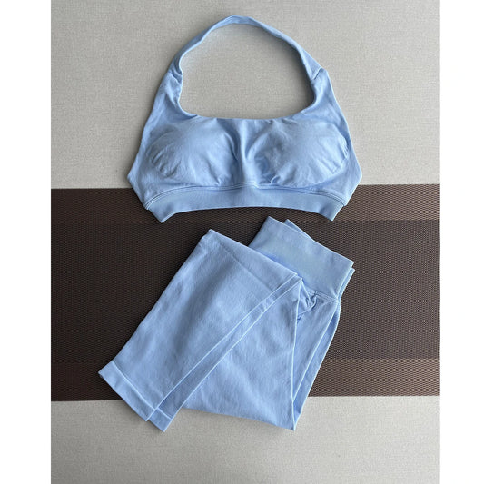 Women's Seamless Sports Set – Leggings + Workout Top