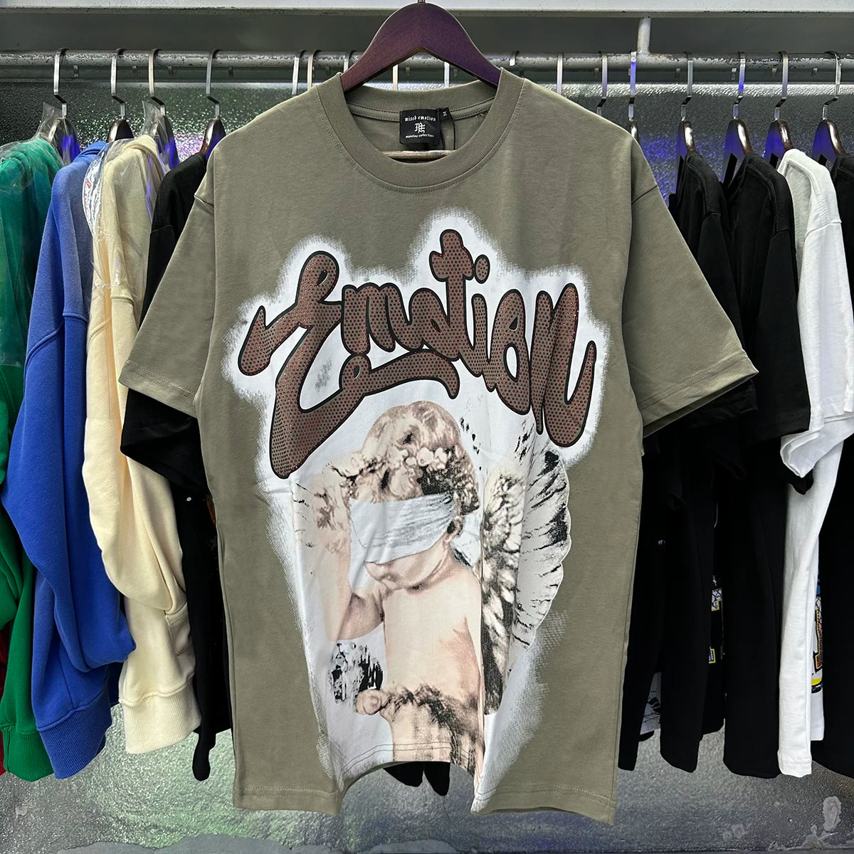 Camisetas oversize en blanco y negro con letras brillantes – Unisex, ropa urbana, 100 % algodón