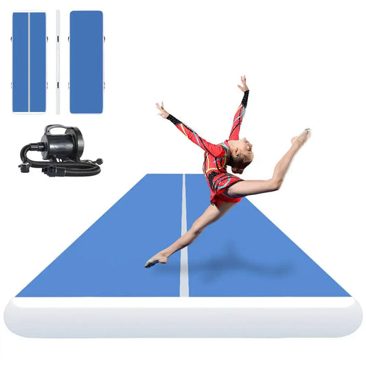 Inflatable Air Track Mat 8x2m 9x2m 10x2m for Gymnastics, Parkour, and Acrobatic Training | Electric Pump Included