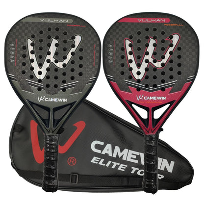12K Carbon Fiber Padel Racket H-27 / H-28 – EVA Core, with Bag & Sweatbands