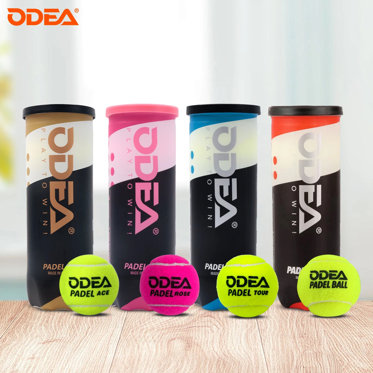 Pelotas de pádel Ace, Rose y Tour – Bote al vacío, bote alto, fieltro americano