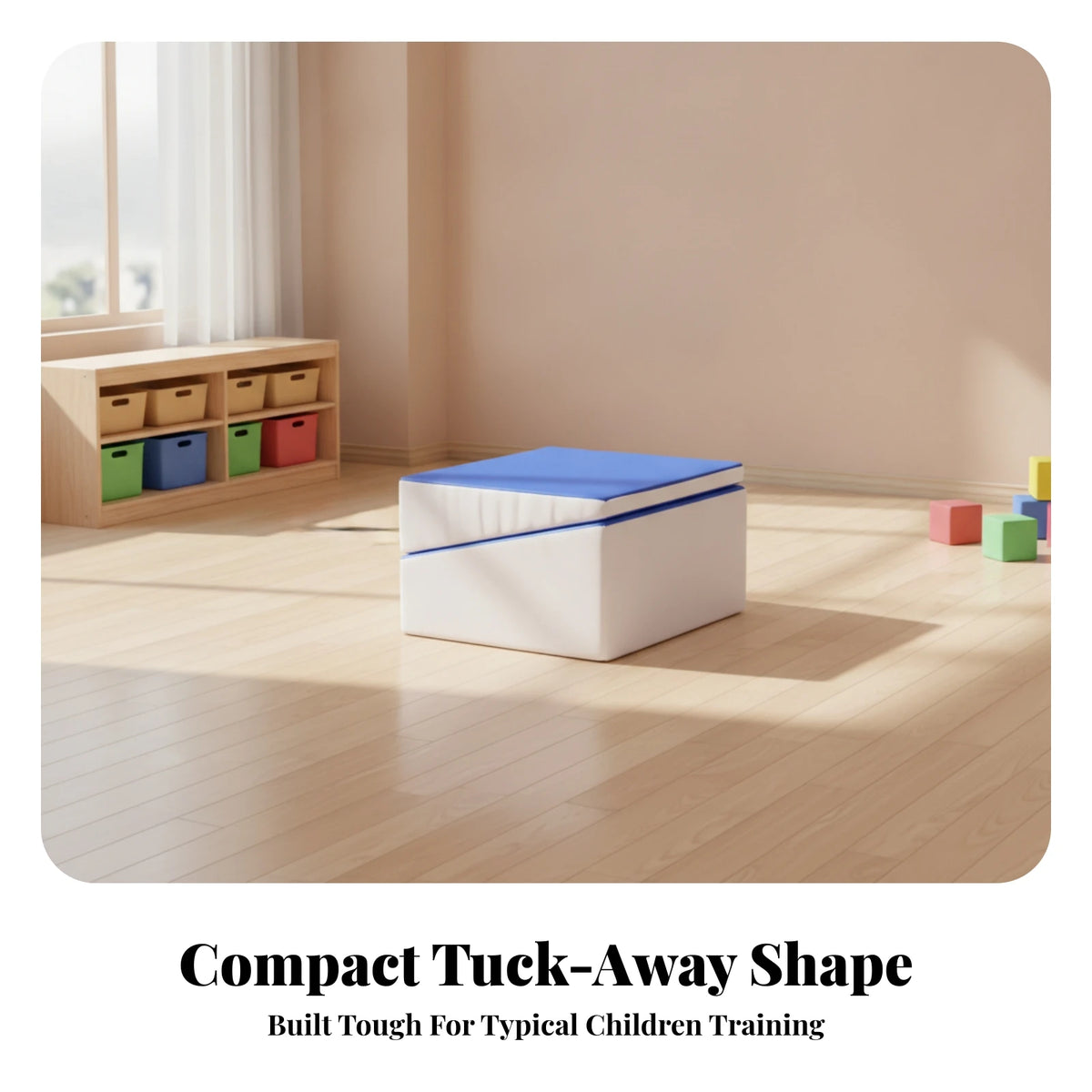 Foldable incline wedge mat for kids gymnastics – view 7