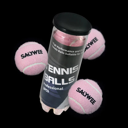 Pelotas de entrenamiento sin presión – Goma resistente, para tenis y pádel, pack de 3