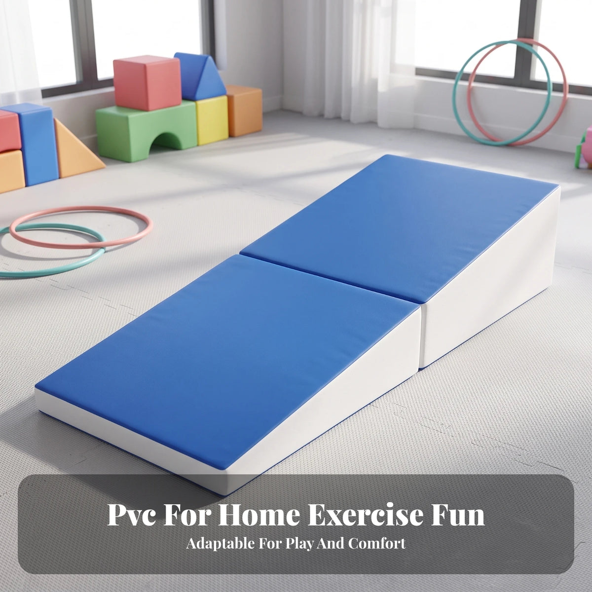 Foldable incline wedge mat for kids gymnastics – view 5
