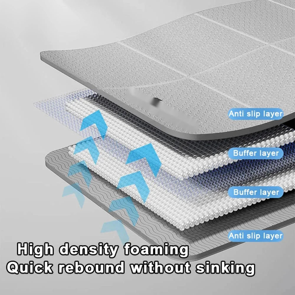 Foldable Yoga Mat 4 mm – Lightweight TPE Travel Mat for Yoga, Pilates & Home Workouts