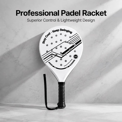 Beginner Padel Racket – Lightweight Foam Core, Round Shape