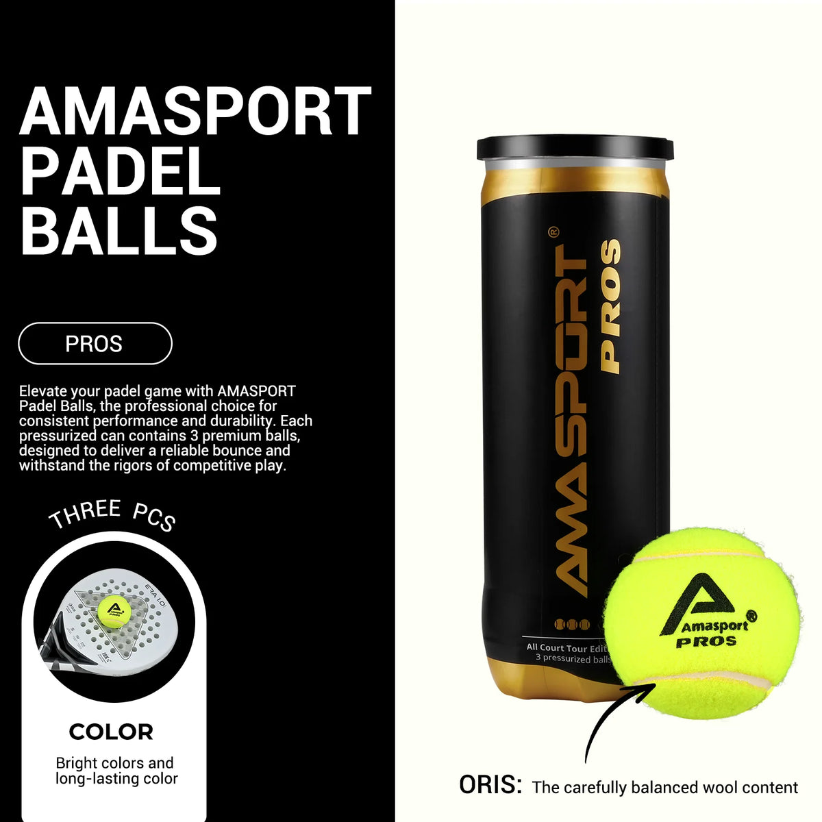Pelotas de pádel presurizadas – Pro, World, Faster y más, 1 o 2 botes