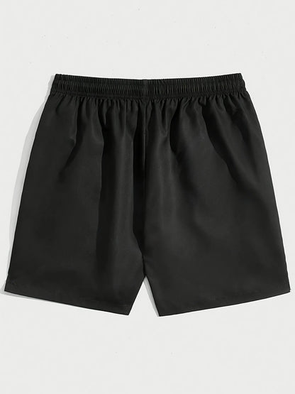 Shorts casuales con estampado 3D de manos y cadena dorada - Estilo urbano - Unisex