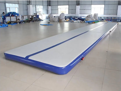 Inflatable Air Track Mat 8x2m 9x2m 10x2m for Gymnastics, Parkour, and Acrobatic Training | Electric Pump Included