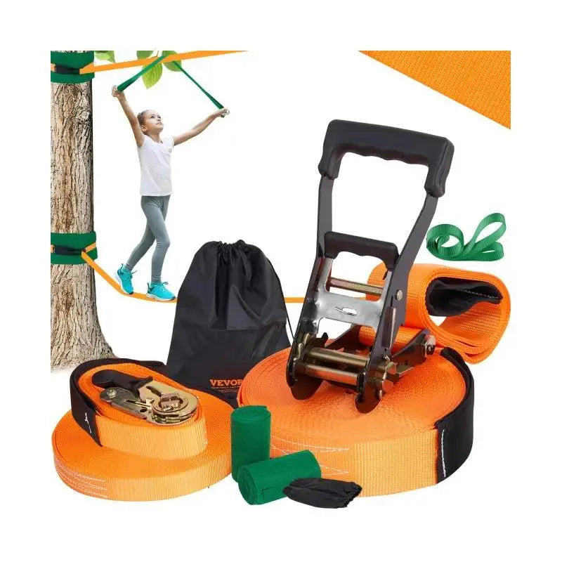 🌟 Complete Slackline Kit – Fun and Balance for Kids and Adults