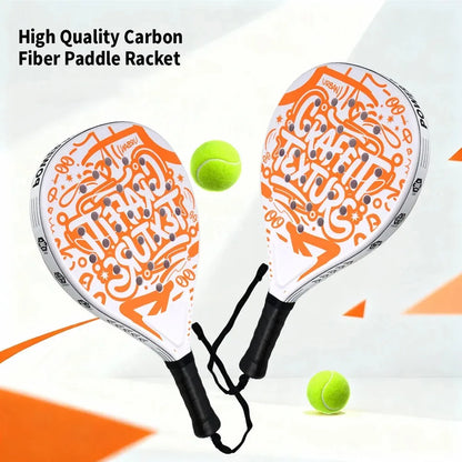Pala de pádel de fibra de carbono – Núcleo EVA memory foam, ligera, 1 o 2 palas