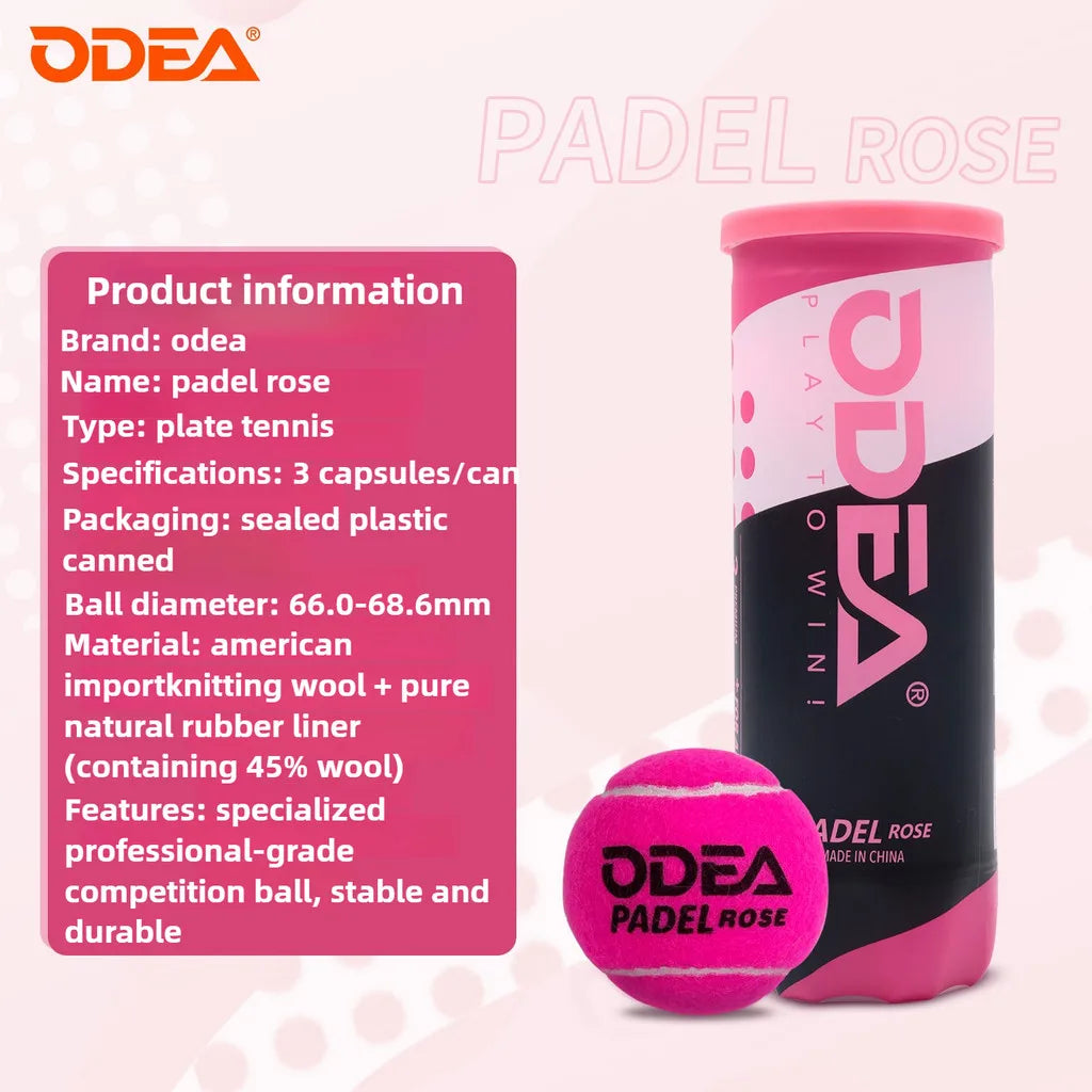 Pelotas de pádel Ace y Rose – Bote al vacío, bote alto, 2 o 4 botes