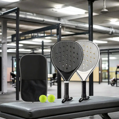 Pala de pádel redonda de fibra de carbono – Núcleo EVA memory foam, control y comodidad