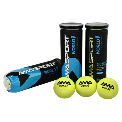 Padel Balls – High Bounce, Durable Felt, Packs of 3 or 6