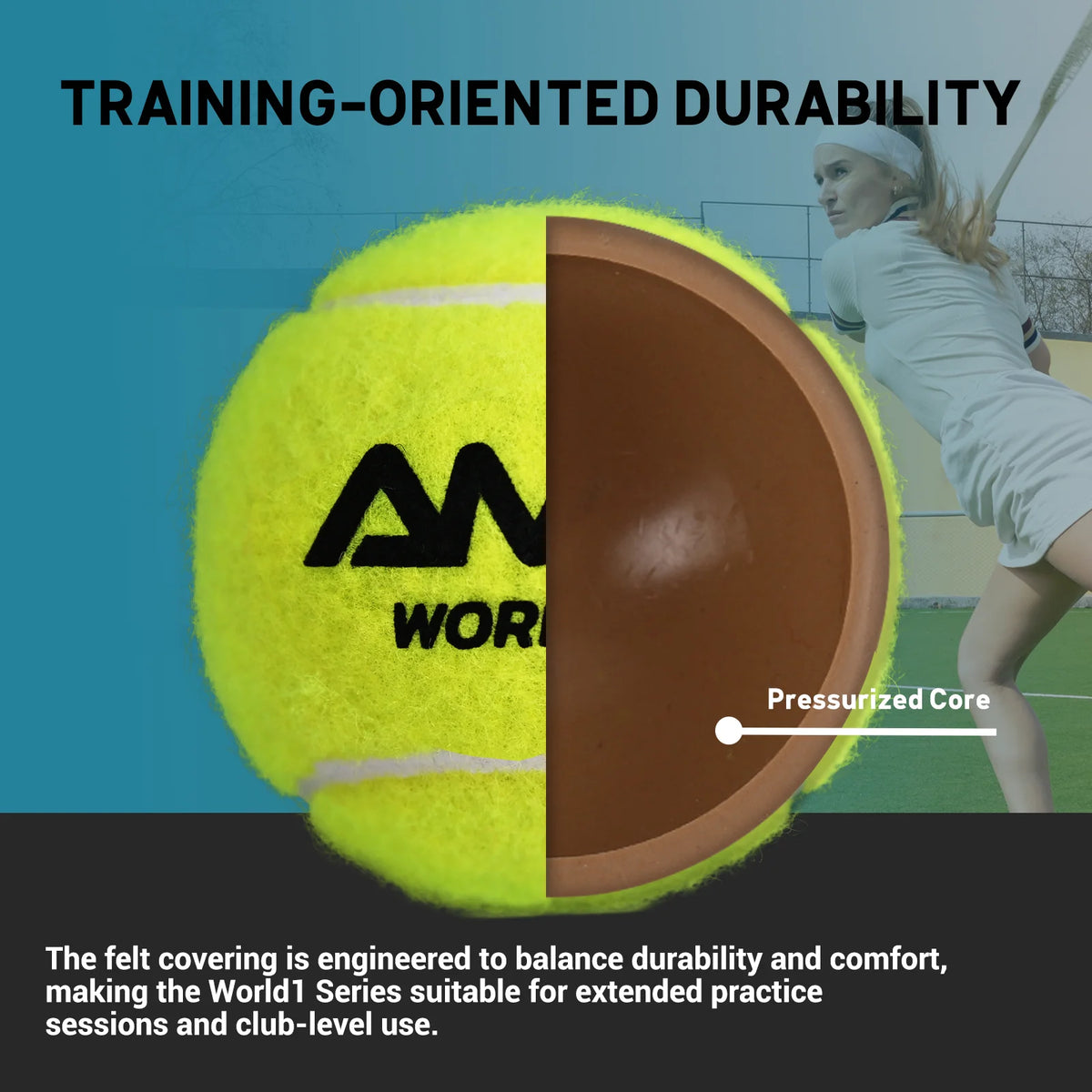 Padel Balls – High Bounce, Durable Felt, Packs of 3 or 6
