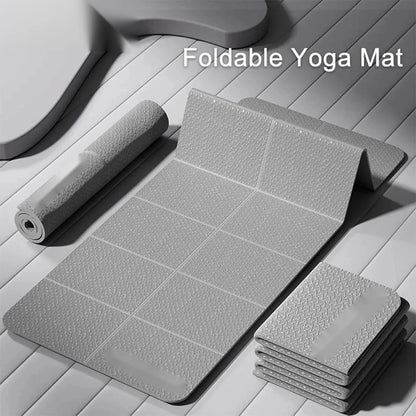 Foldable Yoga Mat 4 mm – Lightweight TPE Travel Mat for Yoga, Pilates & Home Workouts