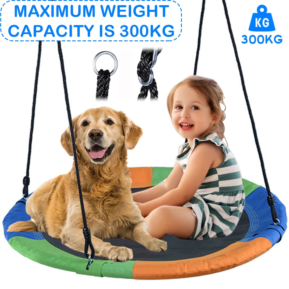 Saucer tree swing 100 cm for kids and adults – view 2