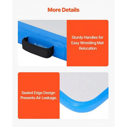 Inflatable training mat 3 x 1.5 m with electric pump – view 7