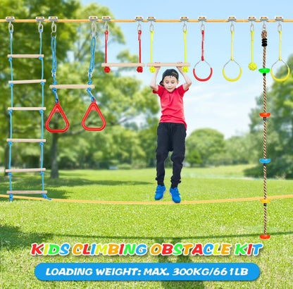 🏆 Ninja Warrior Obstacle Course: un recorrido de aventuras para niños y familias 
