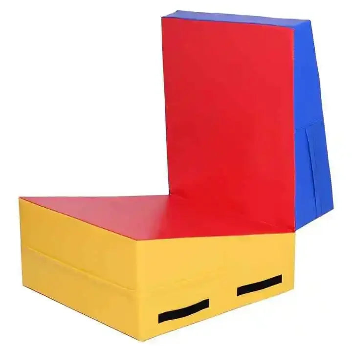 Folding Triangle Gymnastics Mat for Kids – Foam Incline Wedge for Rolls & Tumbling