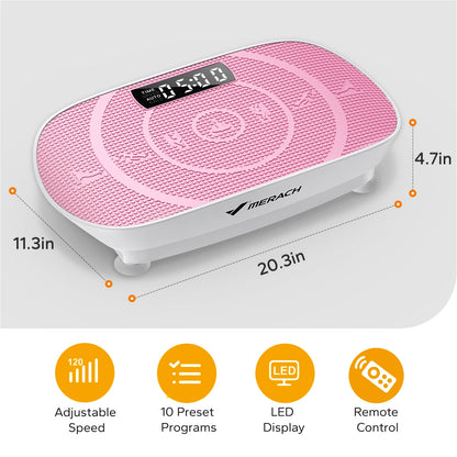 Fitness Vibration Platform with Bluetooth and Silicone Pedal | Full Body Exercise Machine for Women – Lymphatic Drainage and Weight Loss