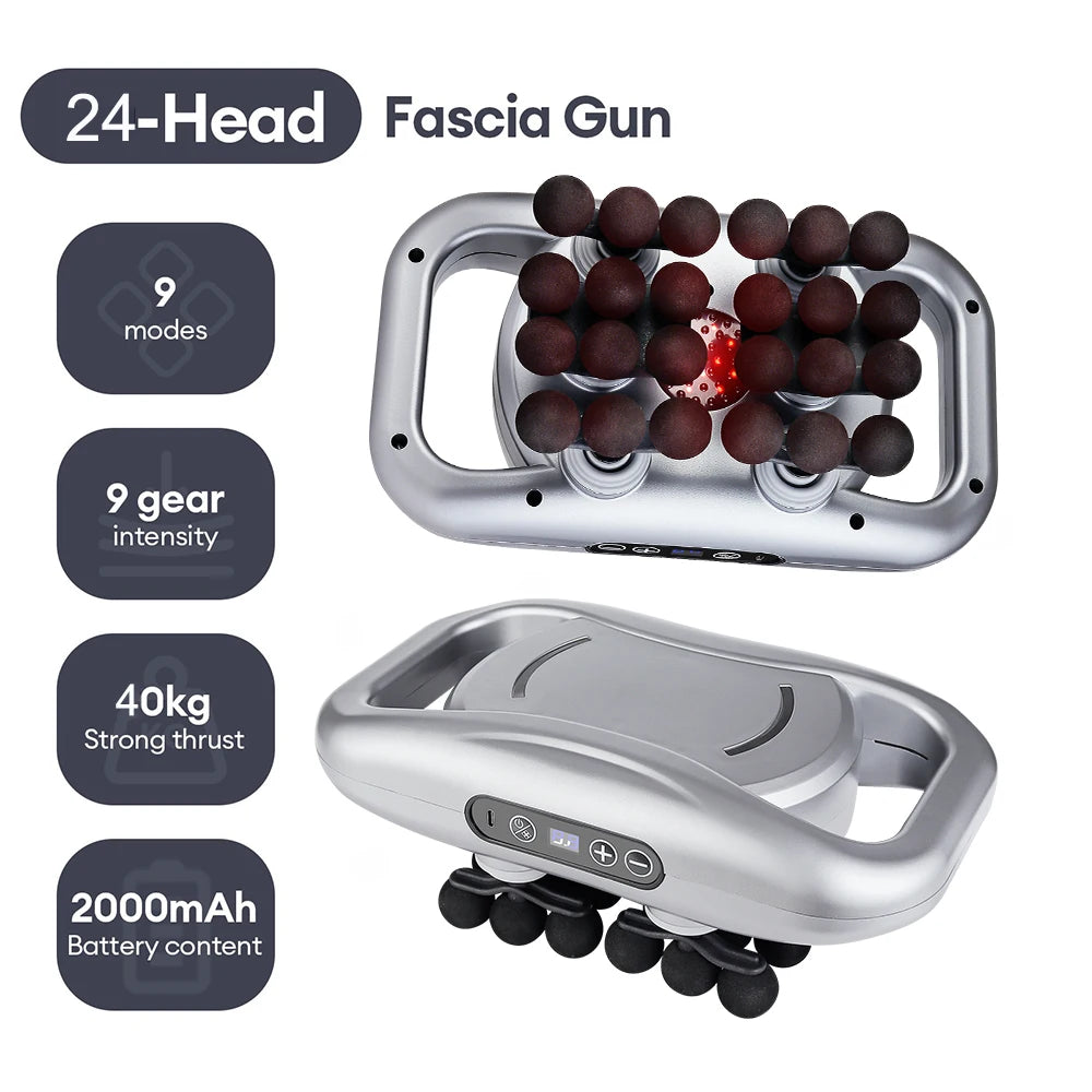 High Frequency Sports Massage Gun – 22, 24, 28, or 30 Head Options 💪 Recover your body like a professional athlete