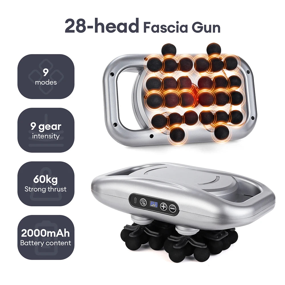 High Frequency Sports Massage Gun – 22, 24, 28, or 30 Head Options 💪 Recover your body like a professional athlete