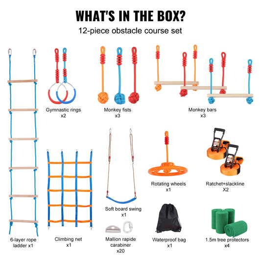 🏆 Ninja Warrior Obstacle Course – Adventure Course for Kids and Families