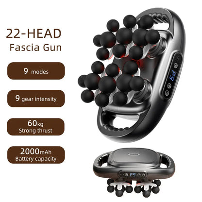 High Frequency Sports Massage Gun – 22, 24, 28, or 30 Head Options 💪 Recover your body like a professional athlete