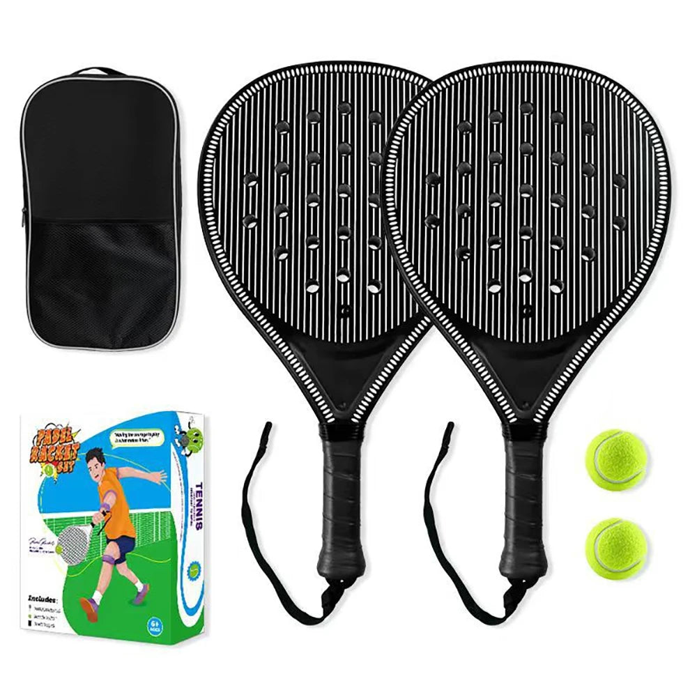 Pala de pádel redonda de fibra de carbono – Núcleo EVA memory foam, control y comodidad