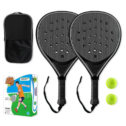 Pala de pádel redonda de fibra de carbono – Núcleo EVA memory foam, control y comodidad