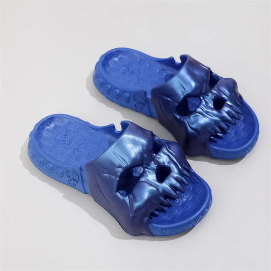 ☠️ Y2K Skull Sandals for Men – Punk Platform, Non-Slip, and Unique Style
