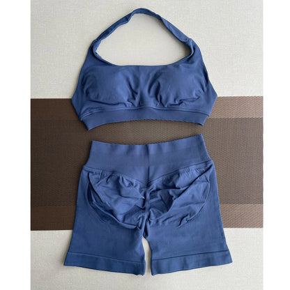 II Women's Seamless Short Set – Sports Shorts + Workout Top