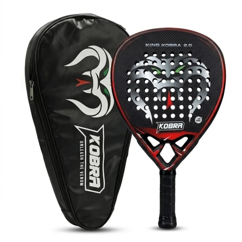 Pala de pádel de carbono 18K – Superficie rugosa 3D para efectos, nivel medio y avanzado