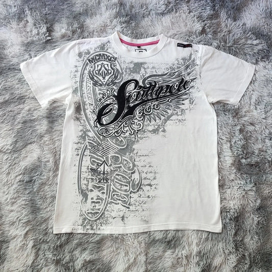 Vintage Hip Hop Style T-Shirt – Urban Streetwear - Retro Graphics - Pure Cotton - Loose Fit - Unisex